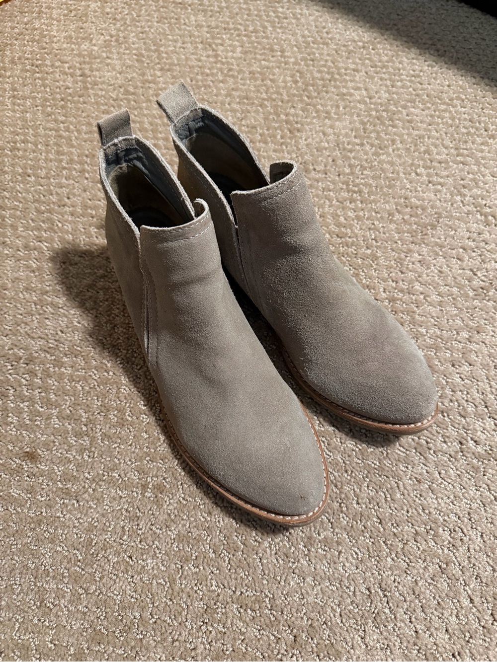 Matisse Taupe Suede Pointed Ankle Booties